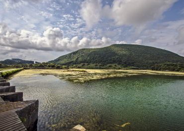 1. puzzle. Monte Cincho desde marisma
